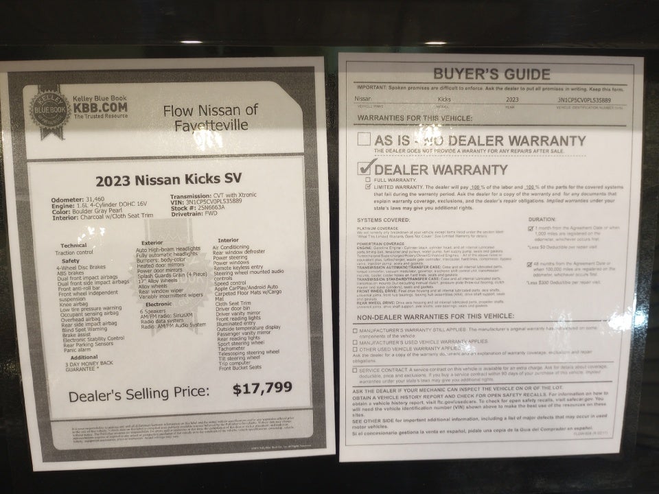 2023 Nissan Kicks SV Xtronic CVT
