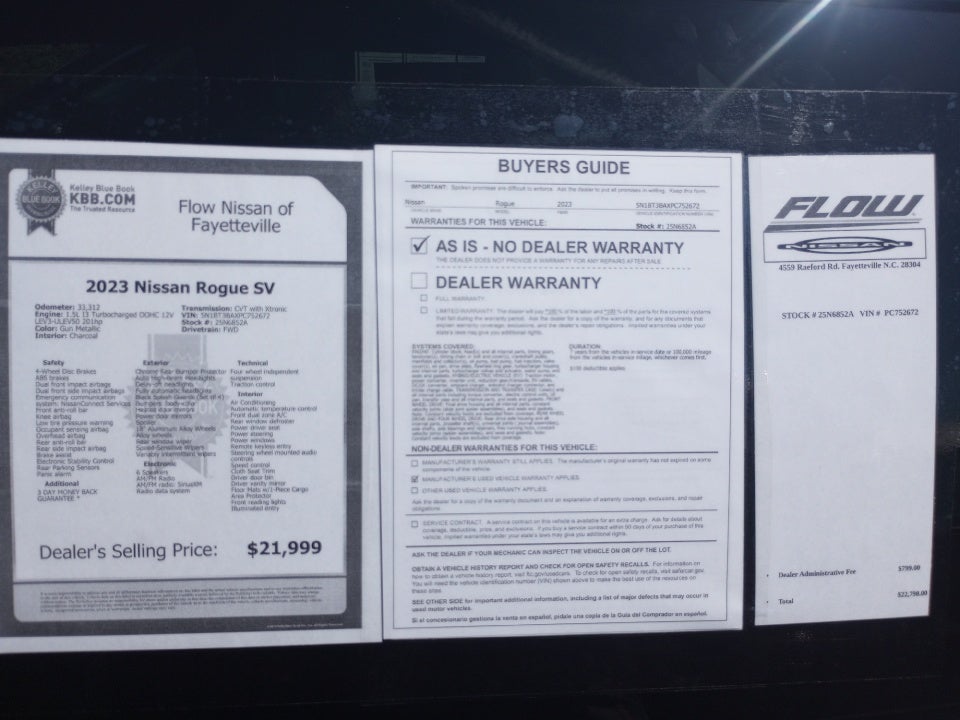 2023 Nissan Rogue SV FWD