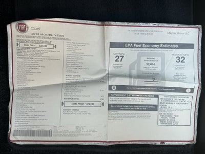 2012 FIAT 500c Lounge