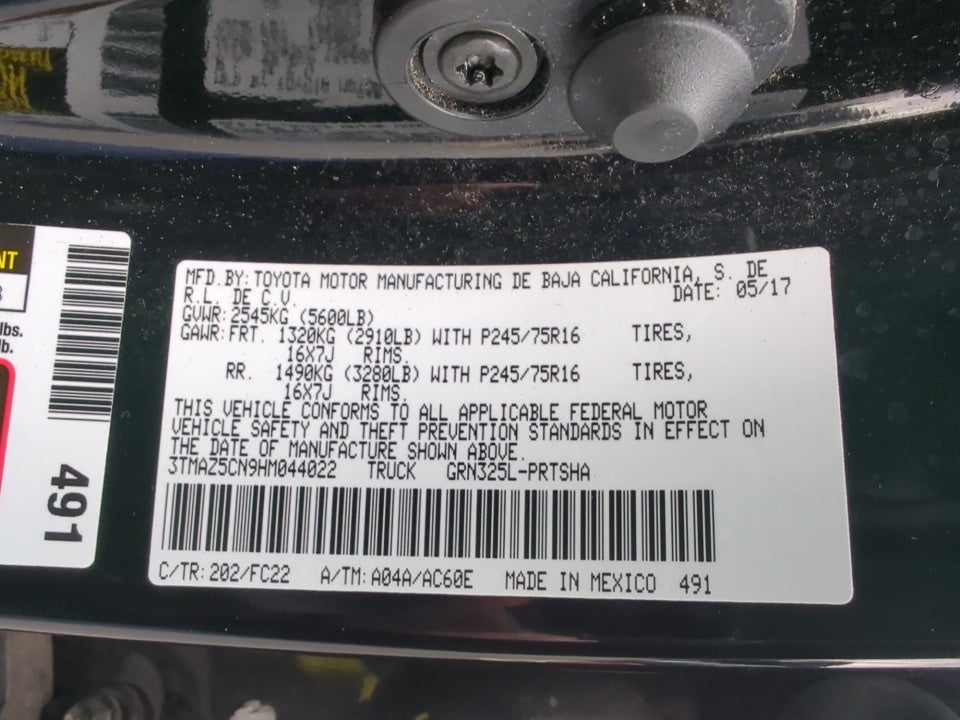 2017 Toyota Tacoma SR5 V6