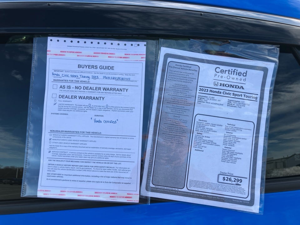 2023 Honda Civic Hatchback Sport Touring