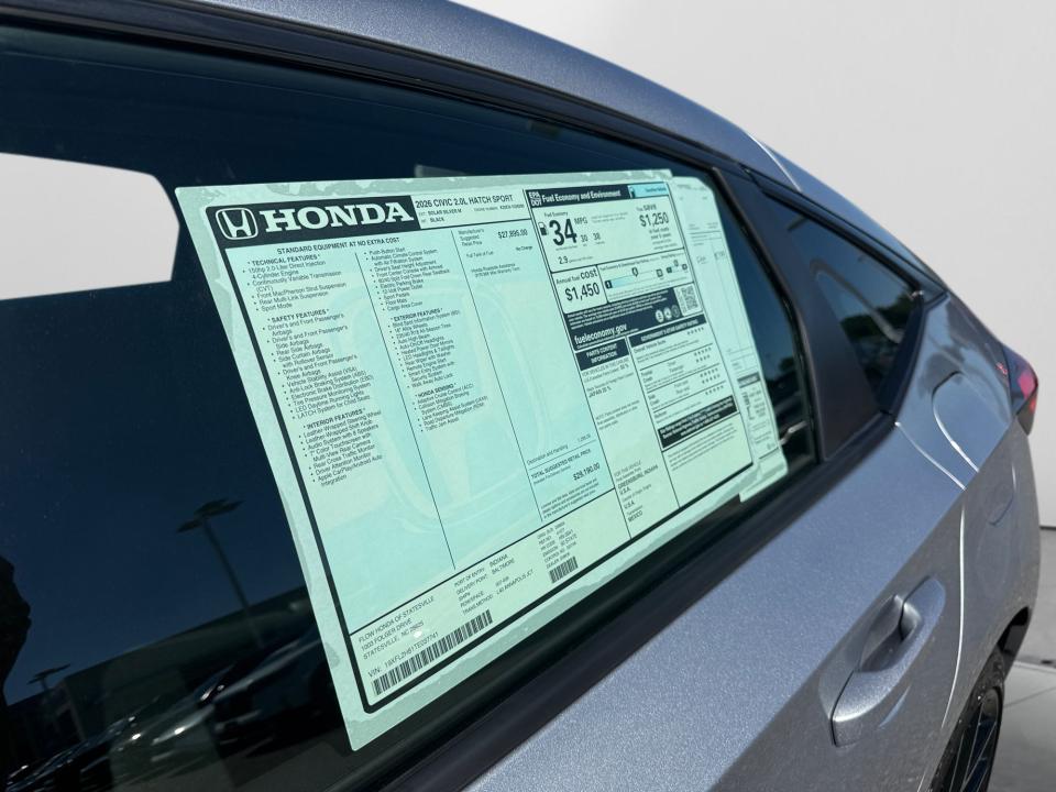 2026 Honda Civic Hatchback Sport