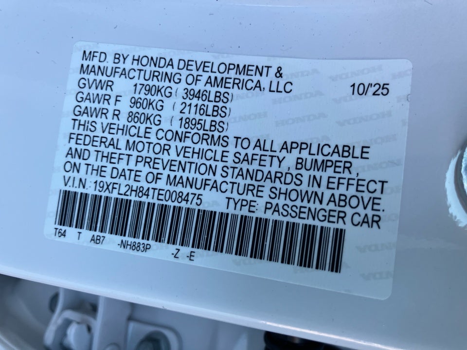 2026 Honda Civic Hatchback Sport