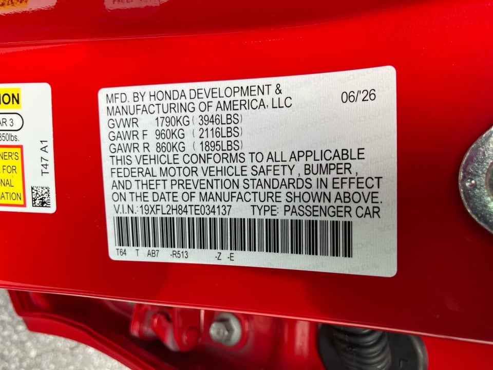 2026 Honda Civic Hatchback Sport