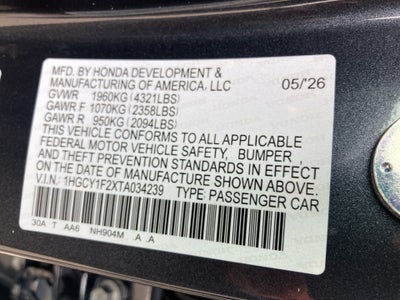 2026 Honda Accord Sedan LX