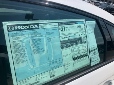 2026 Honda Accord Sedan SE