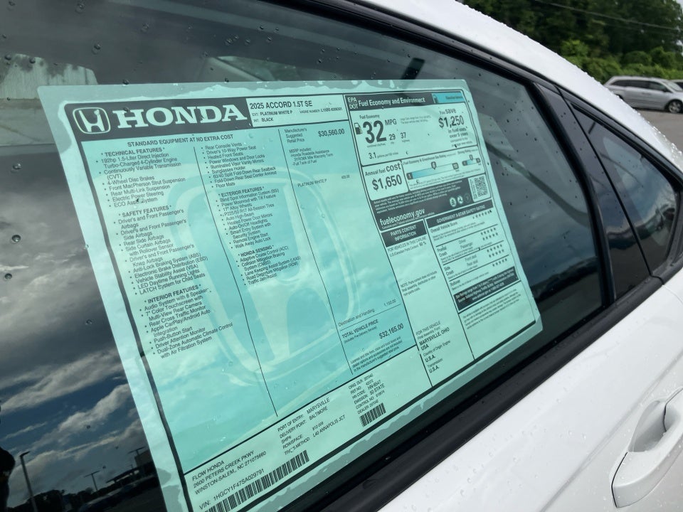 2025 Honda Accord SE