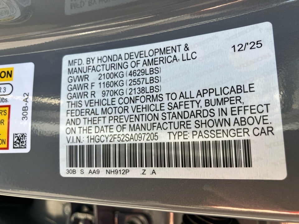 2025 Honda Accord Hybrid Sport