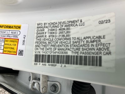 2023 Honda Accord Hybrid Sport