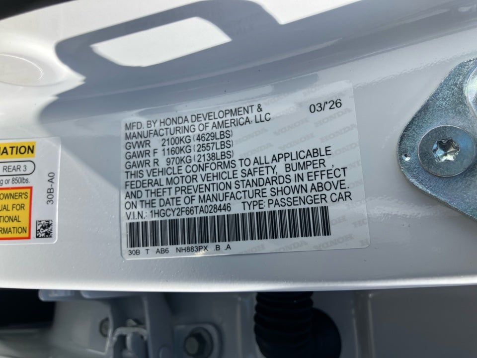 2026 Honda Accord Hybrid EX-L