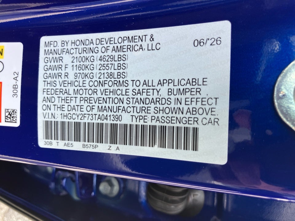 2026 Honda Accord Hybrid Sport-L
