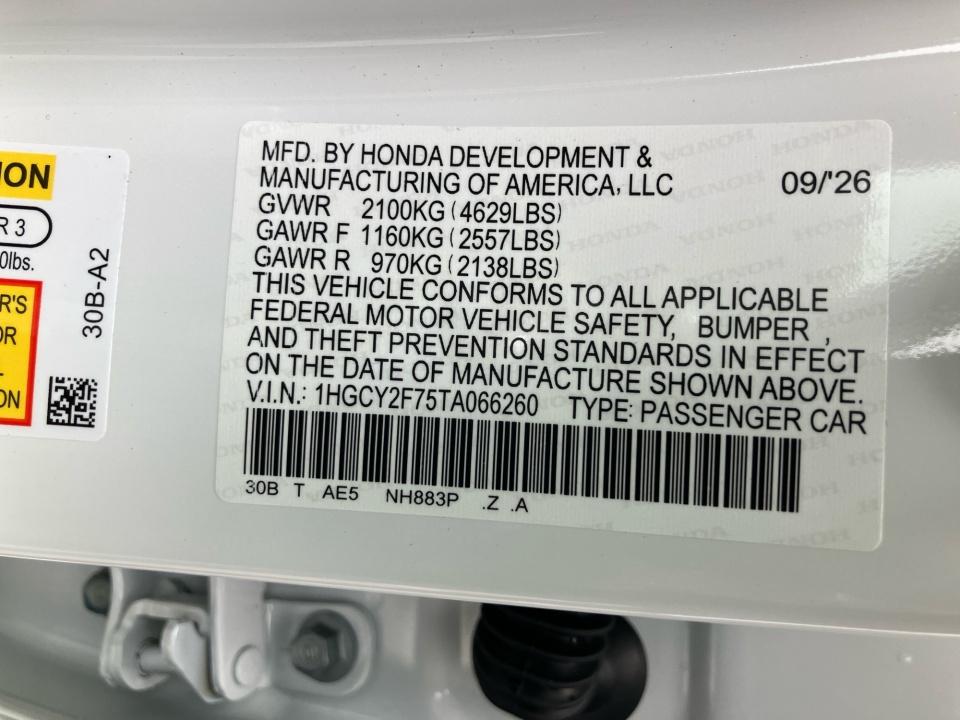 2026 Honda Accord Hybrid Sport-L