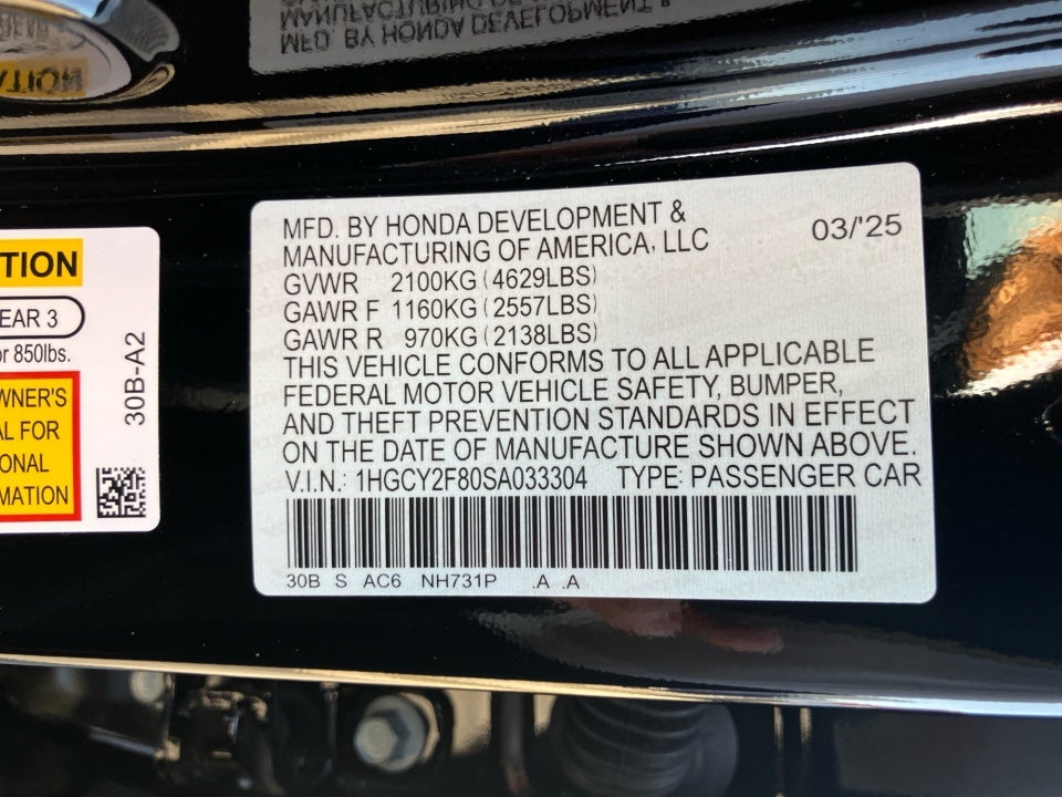 2025 Honda Accord Hybrid Touring