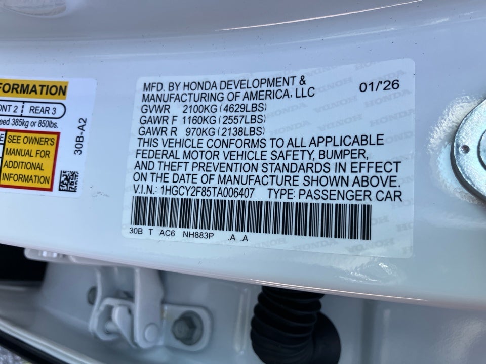2026 Honda Accord Hybrid Touring