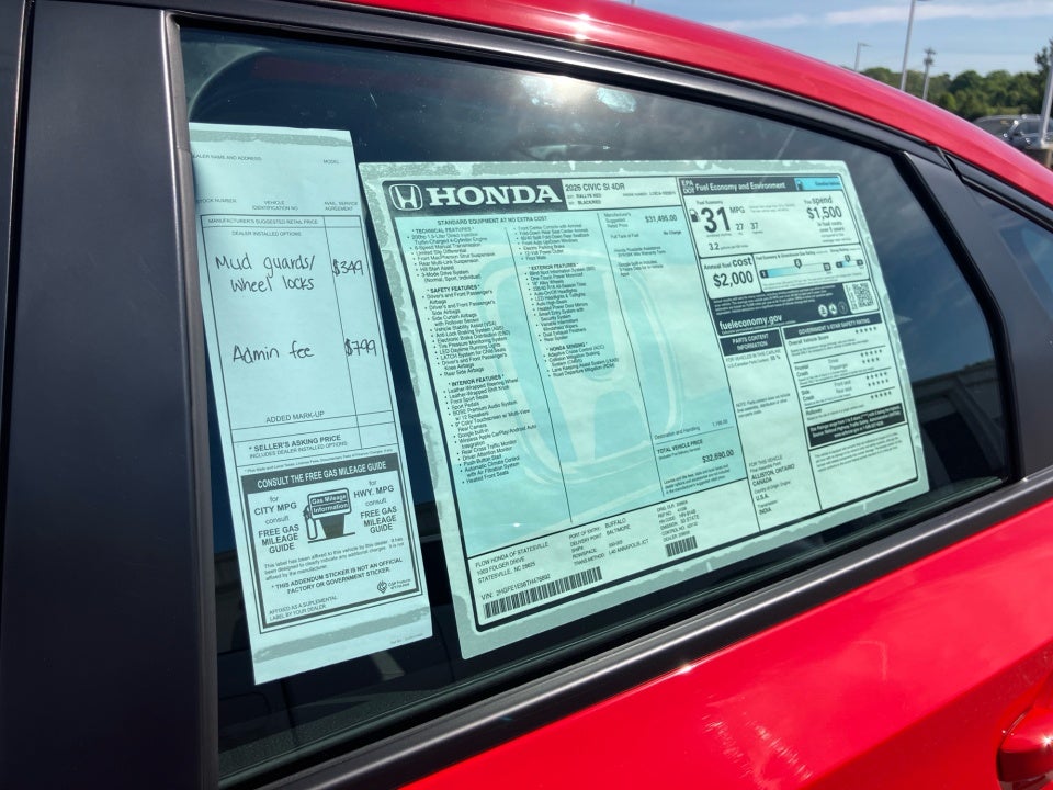 2026 Honda Civic Si Sedan