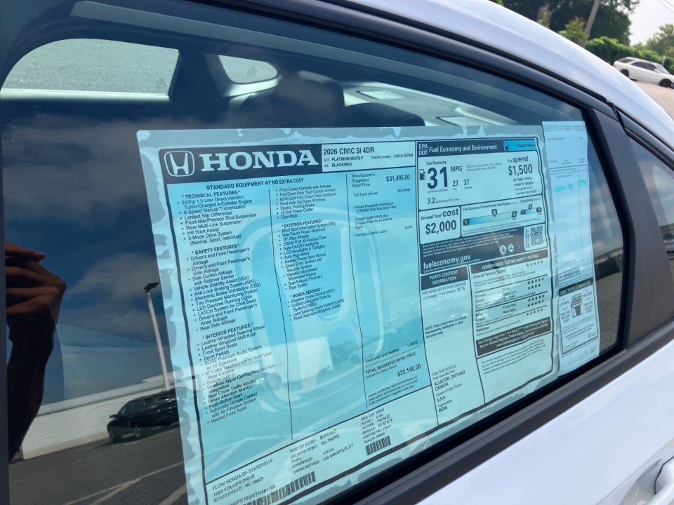 2026 Honda Civic Si Sedan