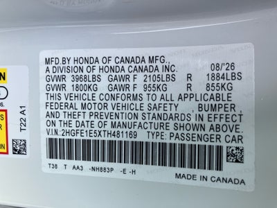 2026 Honda Civic Si Sedan