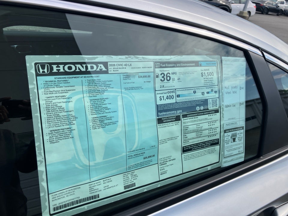 2026 Honda Civic Sedan LX