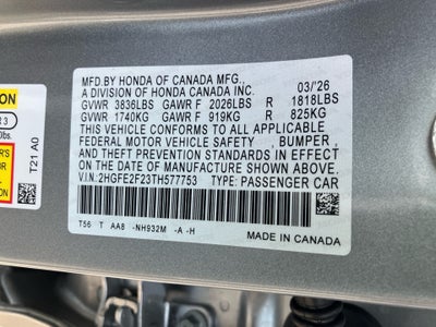 2026 Honda Civic Sedan LX
