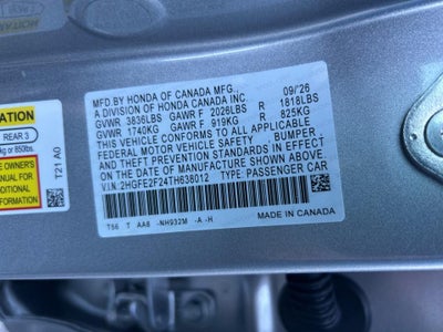 2026 Honda Civic Sedan LX