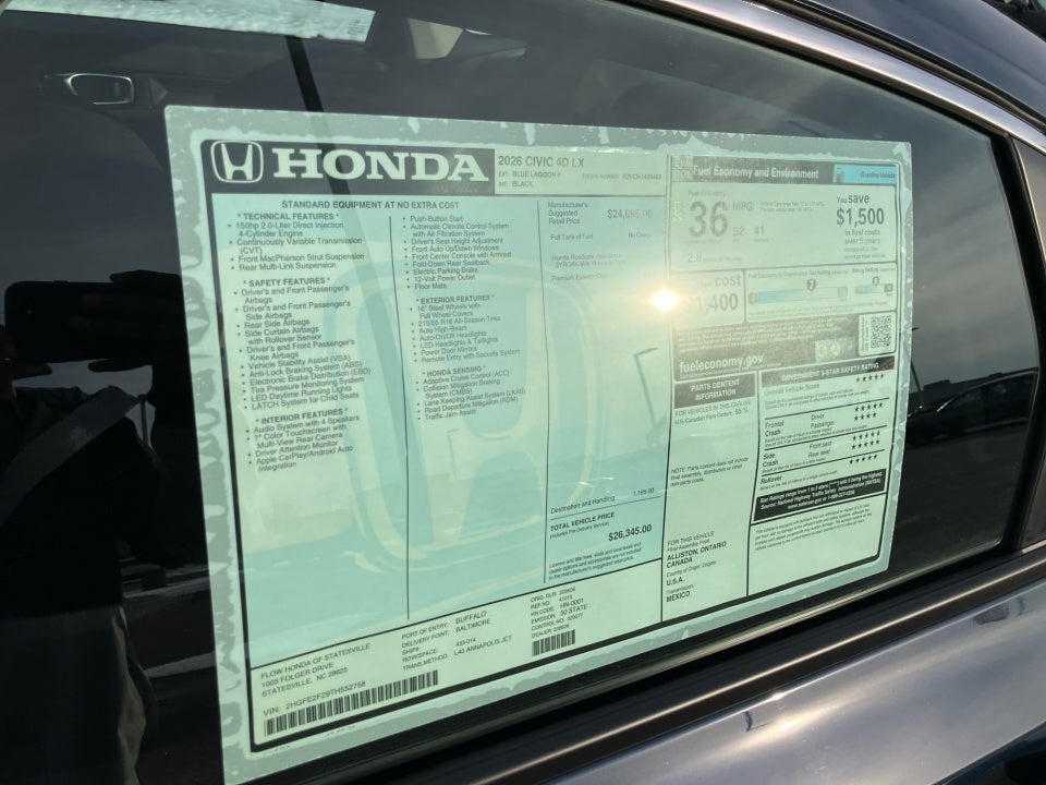 2026 Honda Civic Sedan LX