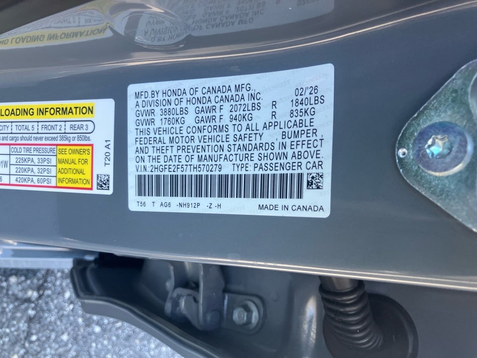 2026 Honda Civic Sedan Sport