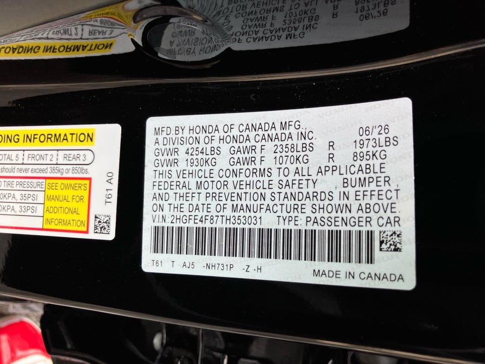 2026 Honda Civic Hybrid Sport Touring
