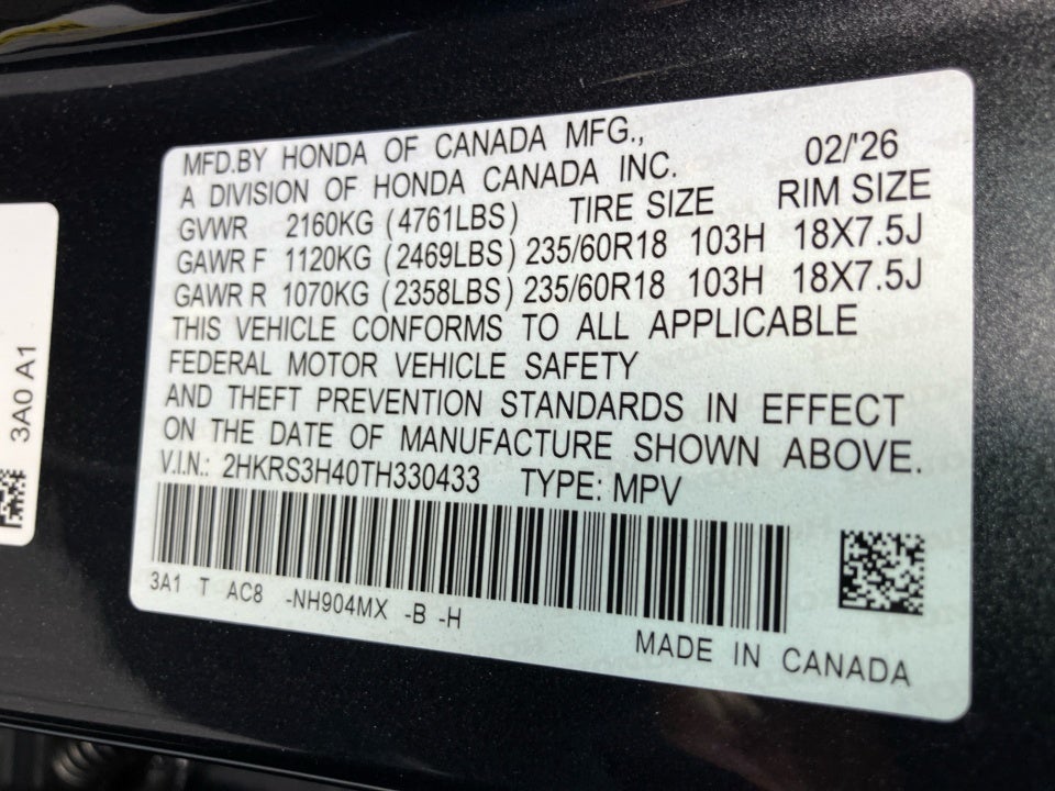 2026 Honda CR-V EX 2WD