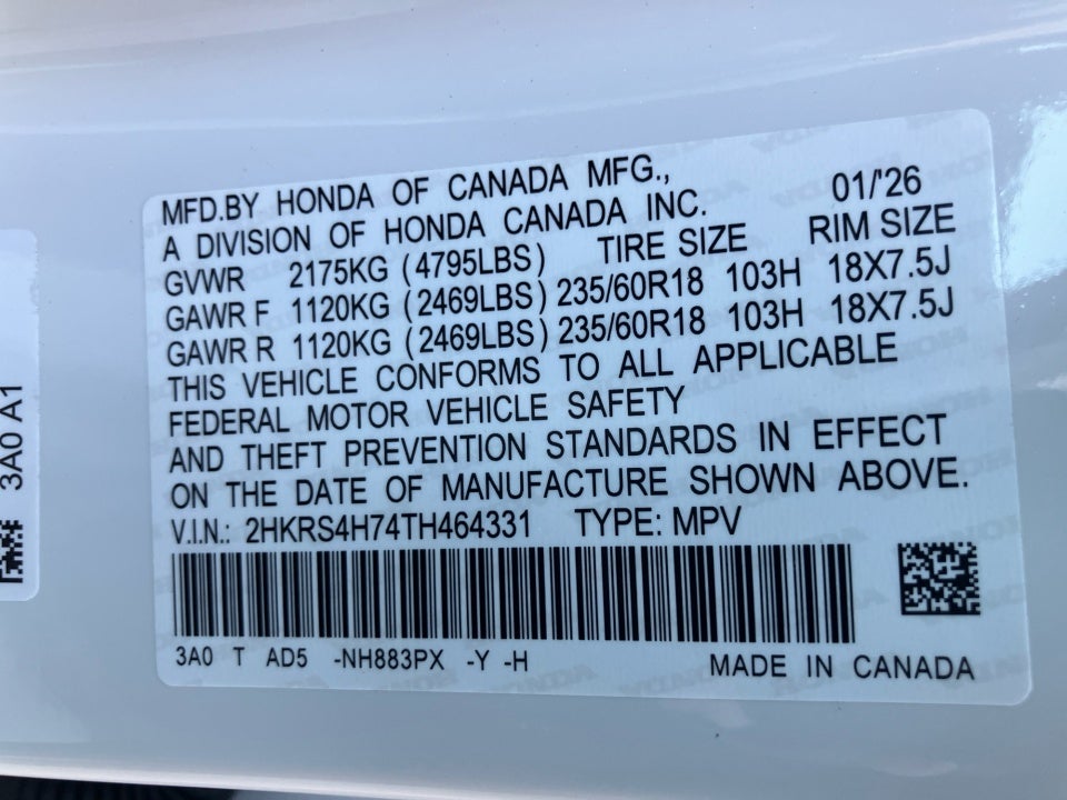 2026 Honda CR-V EX-L AWD