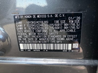 2026 Honda HR-V 2WD LX