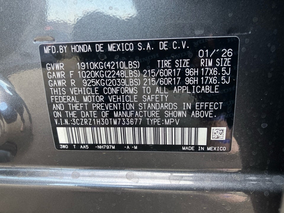 2026 Honda HR-V 2WD LX