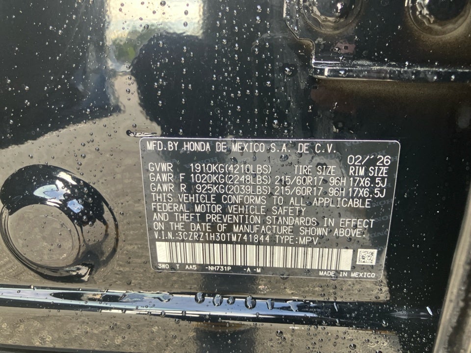 2026 Honda HR-V 2WD LX