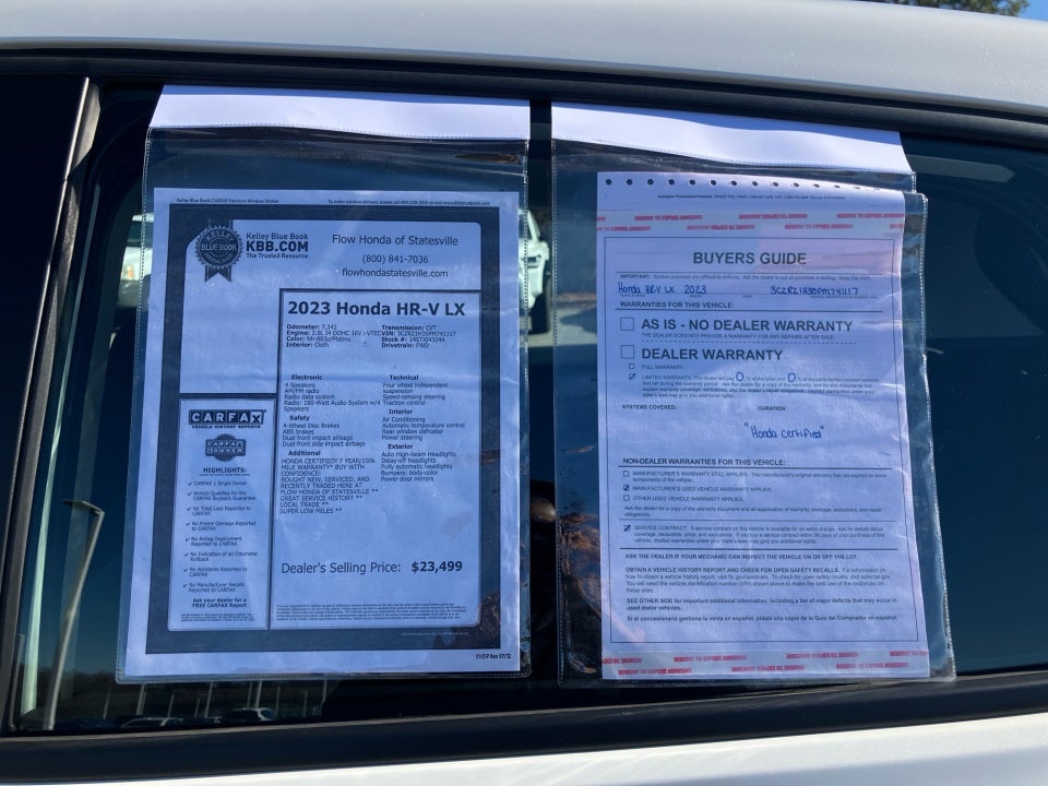 2023 Honda HR-V 2WD LX