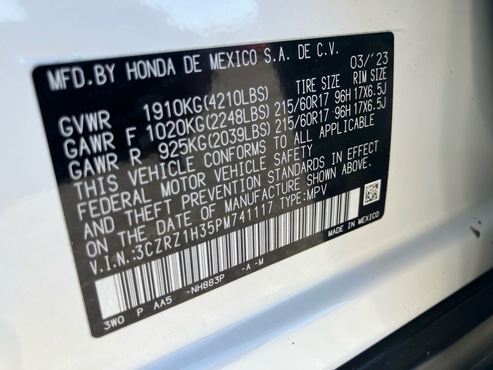 2023 Honda HR-V 2WD LX