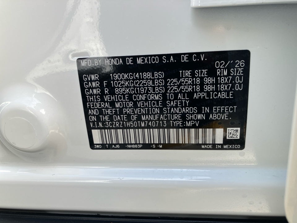 2026 Honda HR-V 2WD Sport