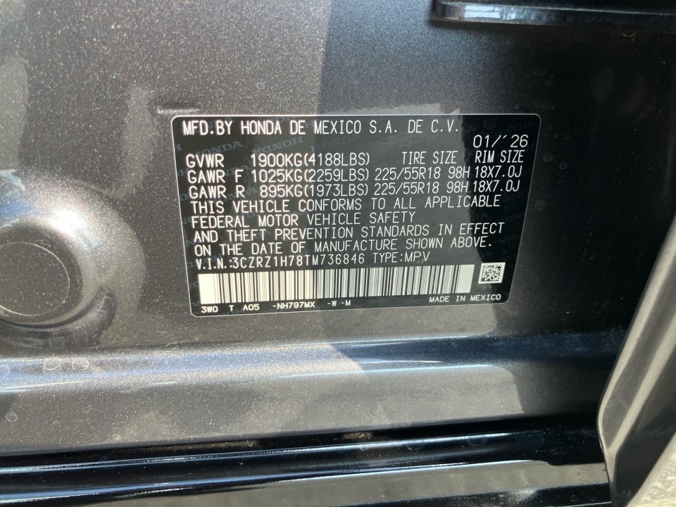 2026 Honda HR-V 2WD EX-L