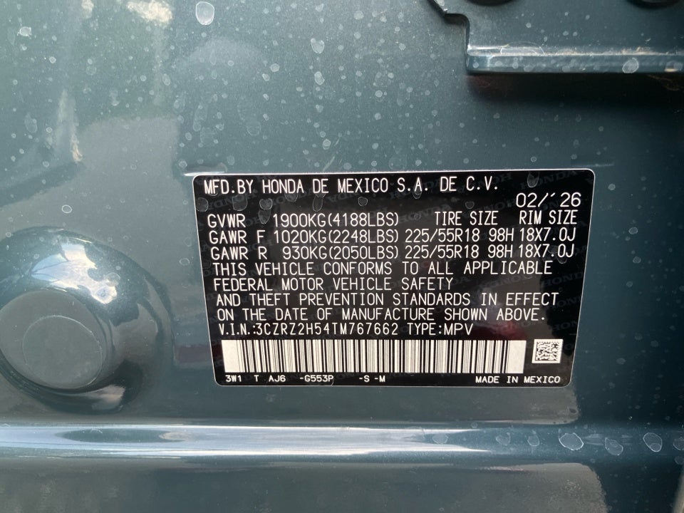 2026 Honda HR-V AWD Sport