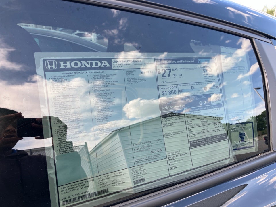 2026 Honda HR-V AWD Sport