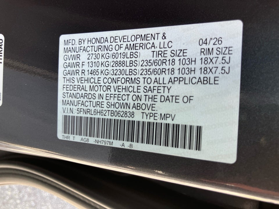 2026 Honda Odyssey EX-L