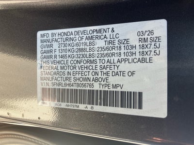 2026 Honda Odyssey EX-L