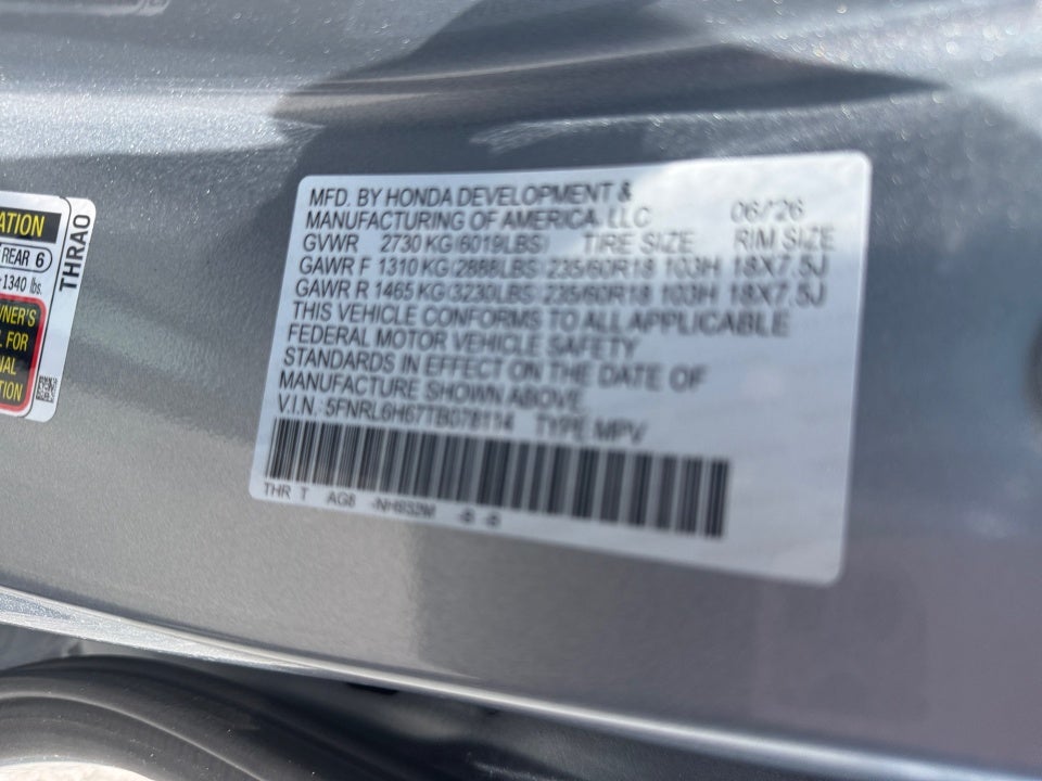 2026 Honda Odyssey EX-L