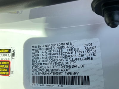 2026 Honda Odyssey EX-L