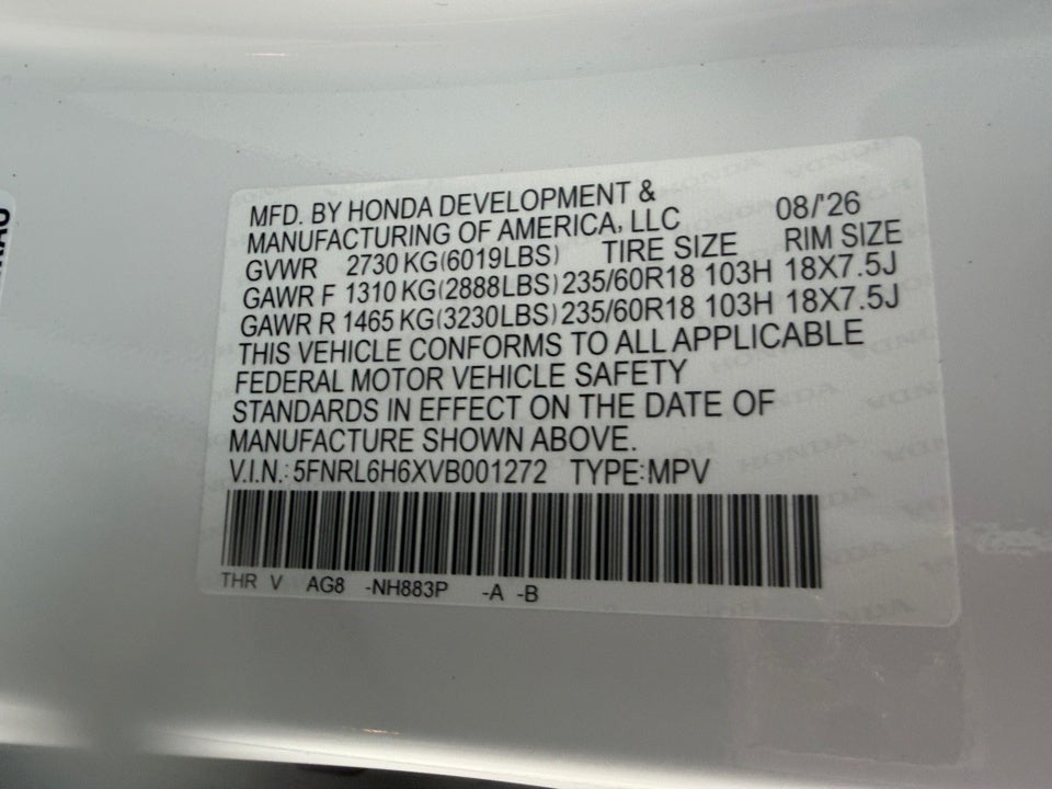 2027 Honda Odyssey EX-L