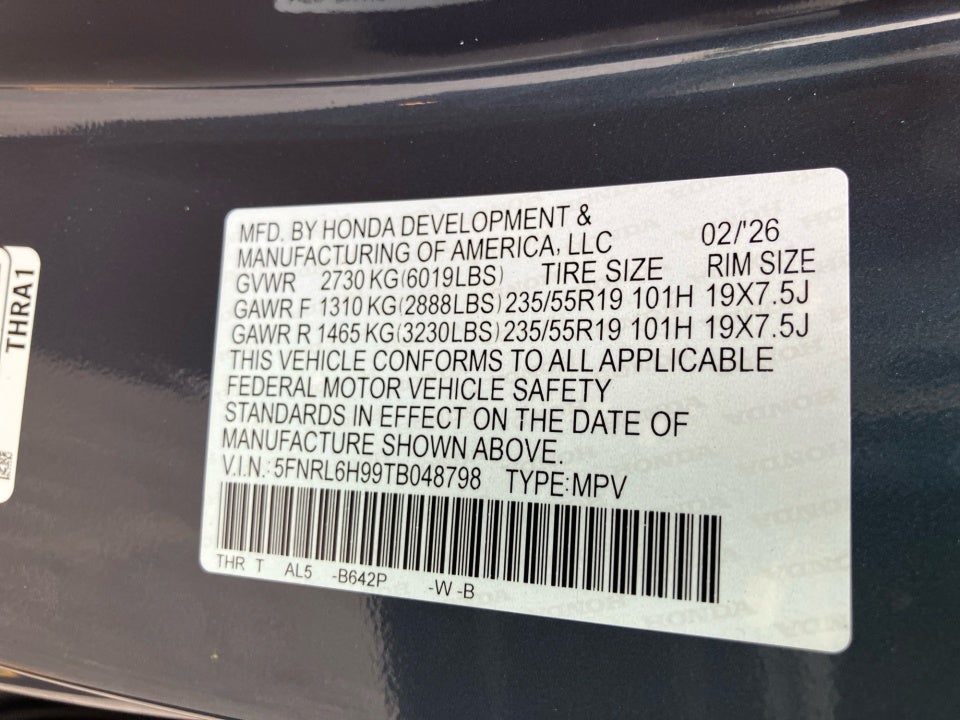 2026 Honda Odyssey Elite