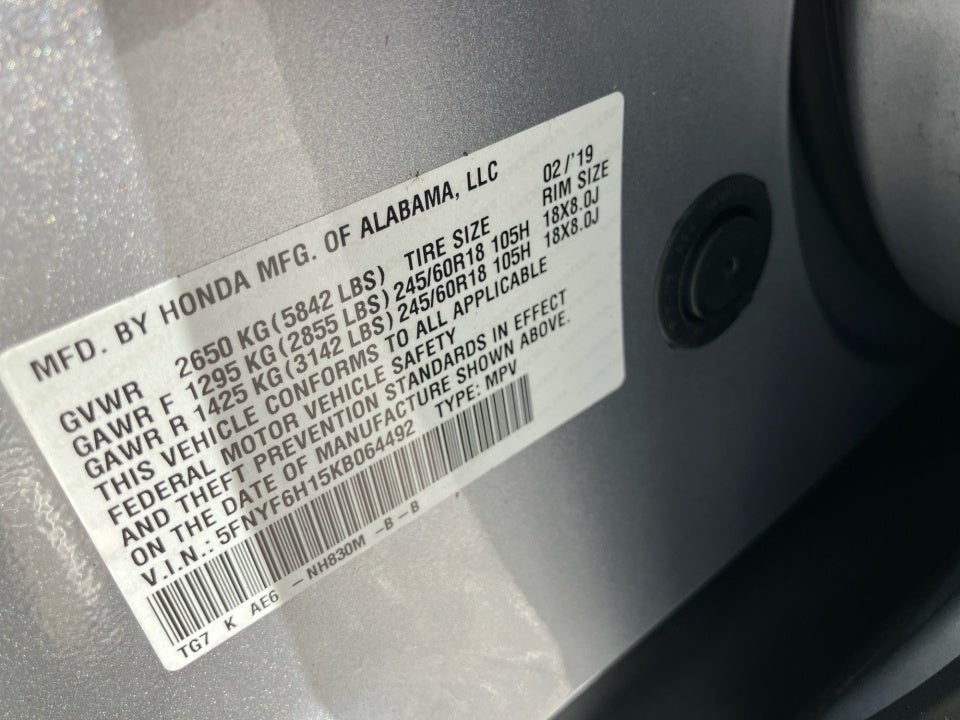 2019 Honda Pilot LX