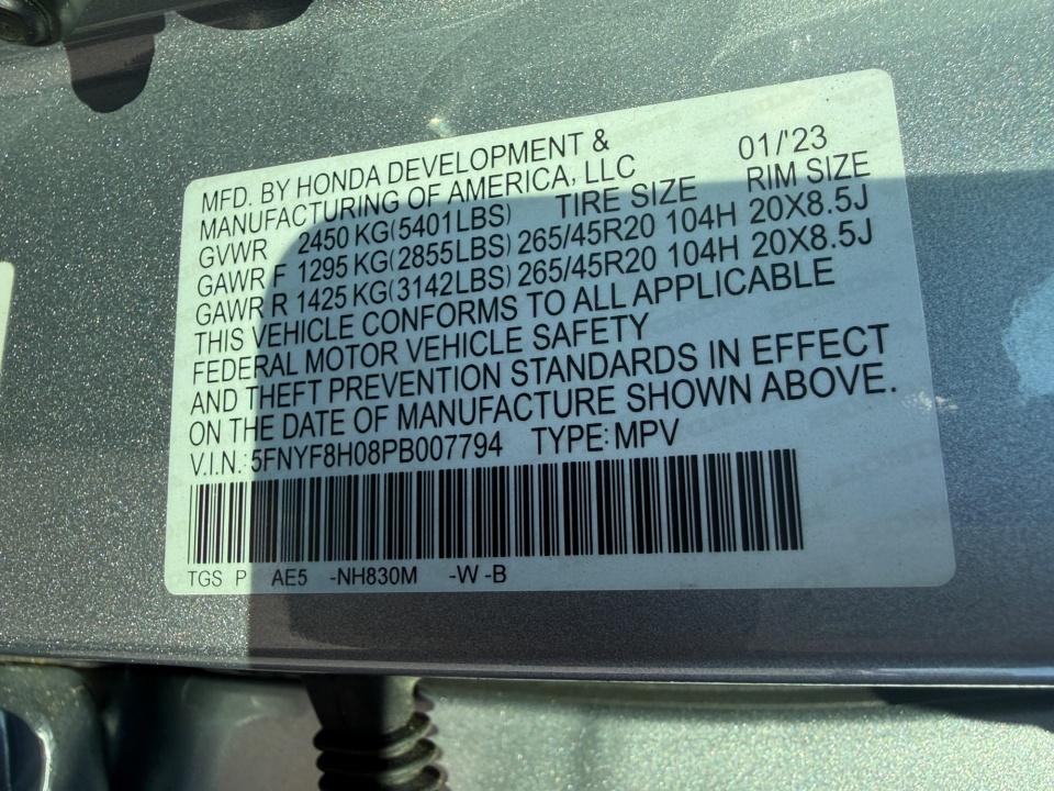 2023 Honda Passport Elite