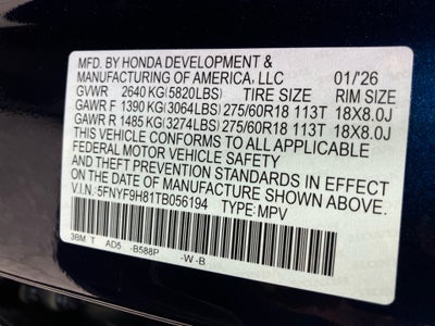 2026 Honda Passport AWD TrailSport Elite