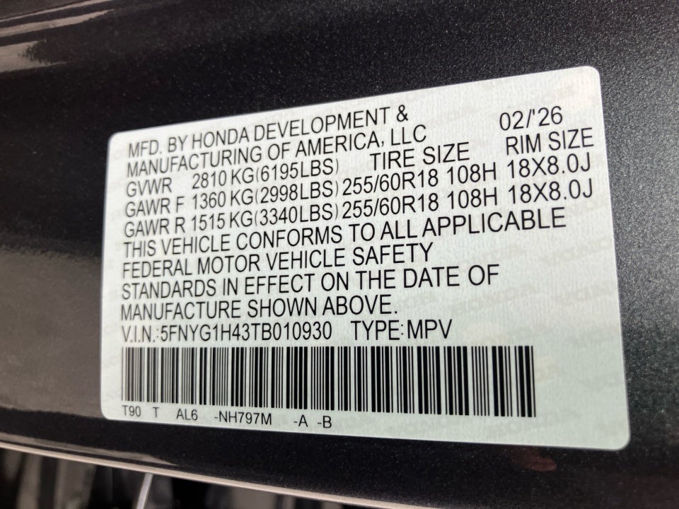 2026 Honda Pilot EX-L