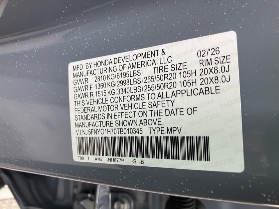 2026 Honda Pilot Touring