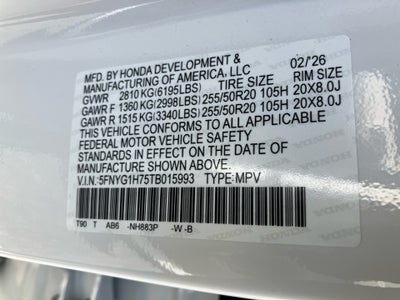 2026 Honda Pilot Touring